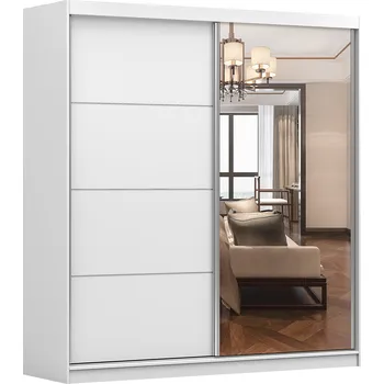 Šatní skříň IDZ Šatní skříň MULTI 42, 203cm Barva dřeva: Bílá