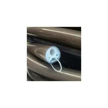 LED osvětlení Černá silikonová Neon Flex tuba pro LED pásek, kulatá, 20 mm, IP67, 1 m