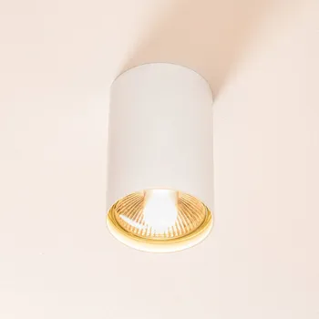 Lampička Argon Stropní bodové osvětlení Tubo Ø 12cm, bílé bílá 1 x 15 W LED - Doprava zdarma