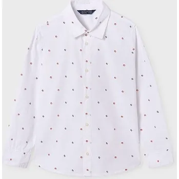 Chlapecká košile Mayoral 7108 barva: smetanová, Rozměr: 152 (12 let)