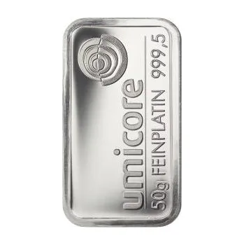 Sběratelství 50 gramů platinový slitek