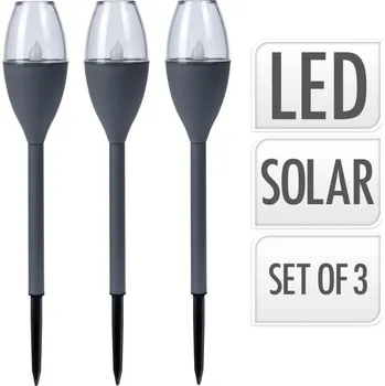 PROGARDEN Lampa solární zahradní sada 3 ks 38 cm KO-DX9200040