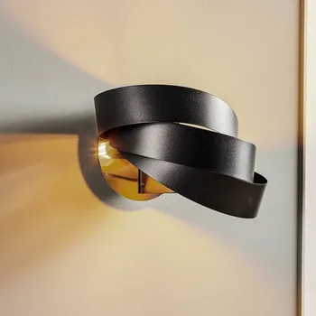 Lampička Domiluce Nástěnné svítidlo Vento, černé, E14, kov, výška 14 cm černá 1 x 10 W LED - Doprava zdarma