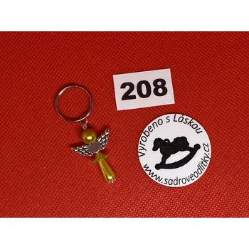 HandMade by VeJa Přívěšek - andílek pro štěstí/ radost č.208