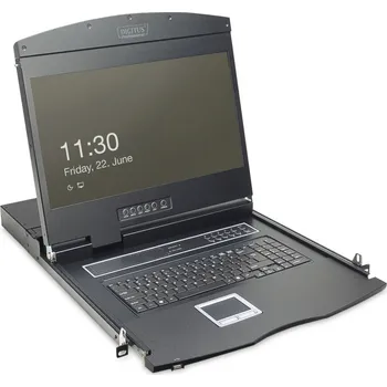 Počítačové příslušenství Digitus DS-72211-3GE racková konzole 48,3 cm (19") 1366 x 768 px Černá 1U