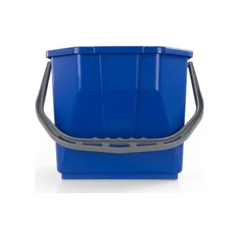 Podlahový mycí stroj Kbelík s rukojetí, 15 l, čtvercový, modrý