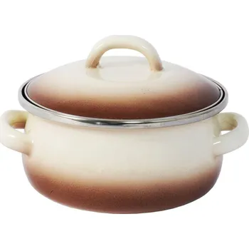 Hrnec METALAC rendlík + poklice elegant pr.12cm 0,75l CAPUCCINO