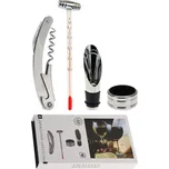 EXCELLENT HOUSEWARE Otvírák na víno s příslušenstvím nerez ocel 4 ks KO-170302180