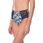 Sada 2 modrých kalhotek s krajkou s vysokým pasem Lama Cali L-1554 MD A'2 S-4XL Velikost: S