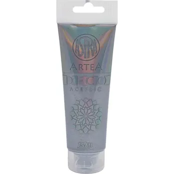 Výtvarná barva Art&Hobby ARTEA Deco, Akrylová barva 75ml, Metallic Silver / Stříbrná Metalická, 309123023