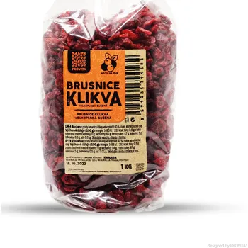 Sušené ovoce Brusnice klikva sušená 1 kg – PROVITA