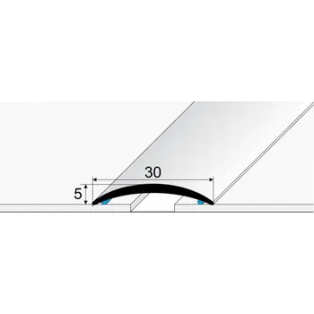 Podlahová lišta Přechod 30 mm kovový samolepící Elox Inox E07 délka 93 cm