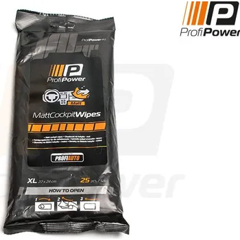 Čistící ubrousky na palubku 25ks Matt ProfiPower 1930506