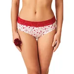 Bílo-červená sada 2 kalhotek Key Liliana LPC 797 A24 A'2 S-2XL Velikost: 2XL, Barva: vínovo-bílá