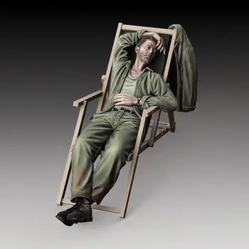 Plastikový model Royal Model 1/35 U.S. soldier who sleeps - WWII