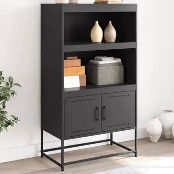 vidaXL Skříň highboard růžová 68,5 x 38,5 x 107 cm ocel