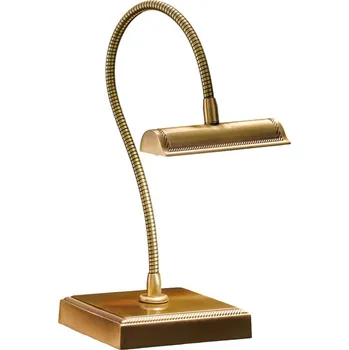 Lampička Cremasco Vesměs flexibilní stolní lampa LED Davide starožitná mosaz matná 1 x 3 W LED - Doprava zdarma