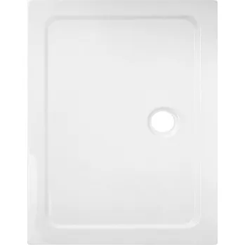 Sprchová vanička BPS-koupelny Obdélníková akrylátová sprchová vanička HYD-OSV-ST05B 80x70 bílá