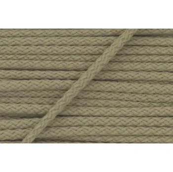 Bavlněná šňůra 4mm světlá hnědá karta 50m