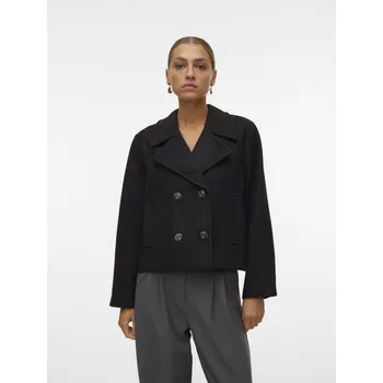 Dámské tričko Vero Moda dámský crop přechodový kabát Vincemia černý Velikost: M