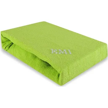 Prostěradlo Plachta ložní zelená froté EMI: Prostěradlo 180x200