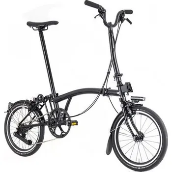 Městské kolo Skládací kolo Brompton P Line Urban, Black typ řídítek M