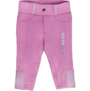 Jezdecké kalhoty QHP Rajtky Bobby QHP, s gripem, dětské, desert rose 92