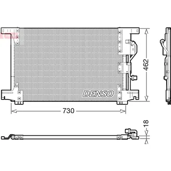 Výparník klimatizace Kondenzátor, klimatizace, , 9425000054, 9425000154, A9425000054, A9425000154, DENSO, DCN99073