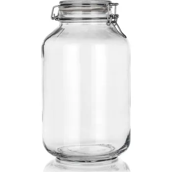 Dóza na potraviny BORMIOLI Dóza skleněná FIDO 4 l, transparent