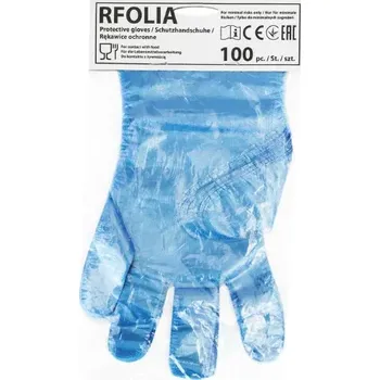 Pracovní rukavice Reis RFOLIAN rukavice 100 Ks modré