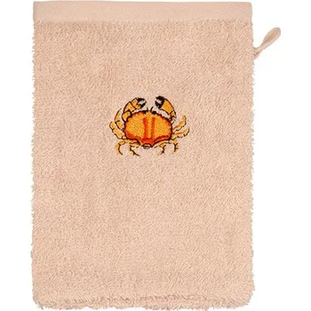 Dětská žínka froté KRABÍK béžová 15x21 cm