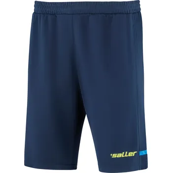 Saller SQUAD50 Tréninkové-volnočasové šortky BARVA: 144 světle modrá-tmavě modrá-neon žlutá, Velikost: L Pohodlí a styl pro teplé dny