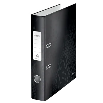 Pákový pořadač Leitz 180° WOW, A4, PP, 50mm, černý