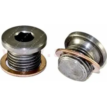 Auto-moto výpustný šroub olejové vany M16x1.5 L=12 mm, celk. délka = 15 mm DIN 908