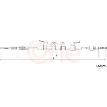 Lanko parkovací brzdy Tažné lanko, parkovací brzda, , COFLE, 92.1.MT005