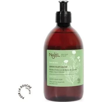 Mýdlo NAJEL Tekuté mýdlo Aleppo s heřmánkovou vodou a vůní medu 500 ml