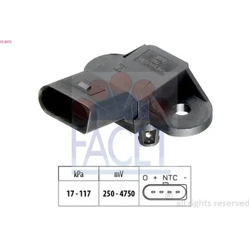 Auto-moto Map senzor (manifold absolute pressure) FACET (10.3072)