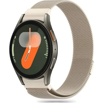 Módní doplněk Tech-Protect | Tech-Protect Milanese reminek na Samsung Galaxy Watch 4 / 5 / 5 Pro / 6 / 7 / FE, starlight