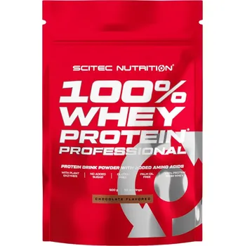 Protein Scitec Nutrition 100% Whey Protein Professional 500 g – syrovátkový protein s enzymy a BCAA Příchuť: Vanilka/Lesní směs