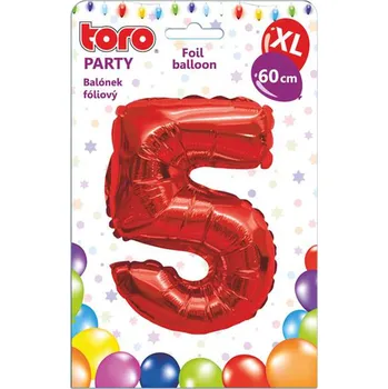 Balónek Balónek fóliový TORO XL číslice "5" 60cm