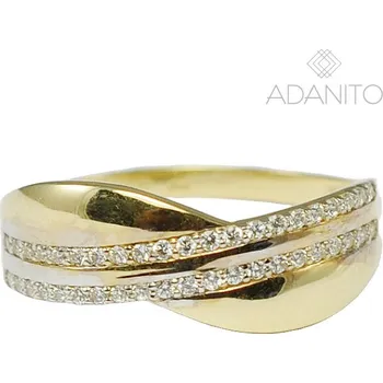 Prsten Zlatý prsten se zirkony