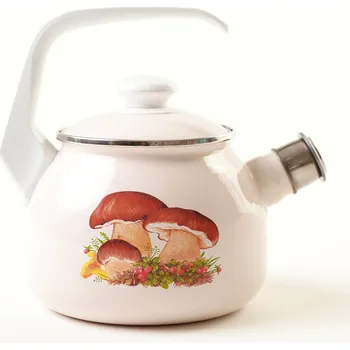 Varná konvice Olymp Houby čajník s poklicí 18,5 cm 2,5 l smalt