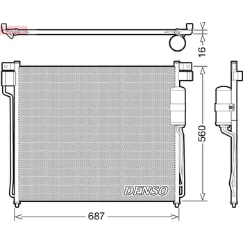 Klimatizace automobilu Kondenzátor, klimatizace, , 92100EA00A, 92100EA01A, 92100EA500, 92100EB00A, 92100EB01A, 92100EB410, 92100EB500, DENSO, DCN46037