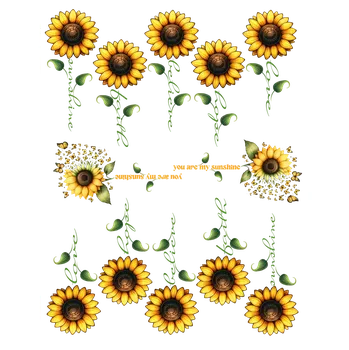 Nášivka NAŽEHLOVAČKA - Arch slunečnice