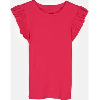 Dívčí tričko GATE Žebrované tričko s volánky 7Y 424-0517/657