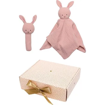 Kosmetická sada JABADABADO Dárková sada s chrastítkem Bunny Pink