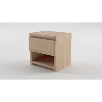 Ložnice Purtex Noční Stolek LUX 1 Zásuvka, 50x50x40cm, Buk mořený palisandr