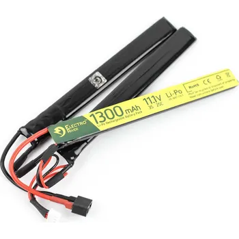 Baterie pro airsoftovou zbraň Li-Pol akumulátor Electro River 11,1V 1300mAh 25-50C - Dean-T