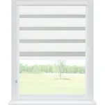 Dekodum Roleta den a noc v bílé kazetě zatemňovací, barva látky Bílá Šířka (cm): 92, Výška (cm): Balkonová (do 200 cm), Strana mechanismu: Práva