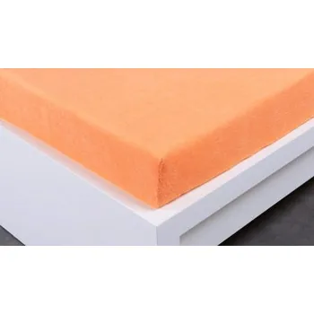 Prostěradlo Froté prostěradlo Exclusive jednolůžko - meruňková 90x200 cm